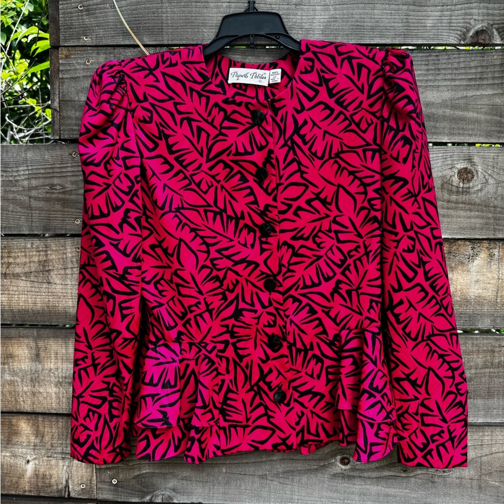 90s palm print top